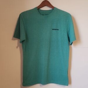 Patagonia Teal Short Sleeve Crew T-Shirt